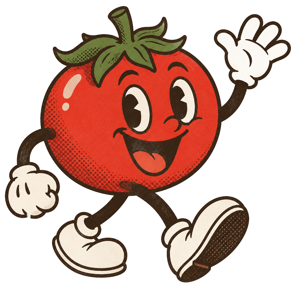 Mascotte tomate Mamma Lucia